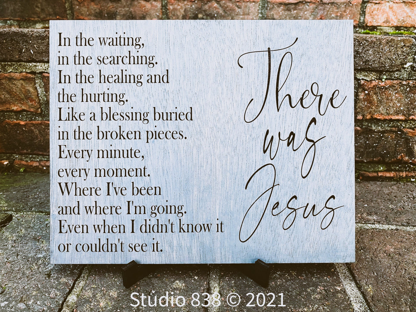 There was Jesus engraved song lyrics