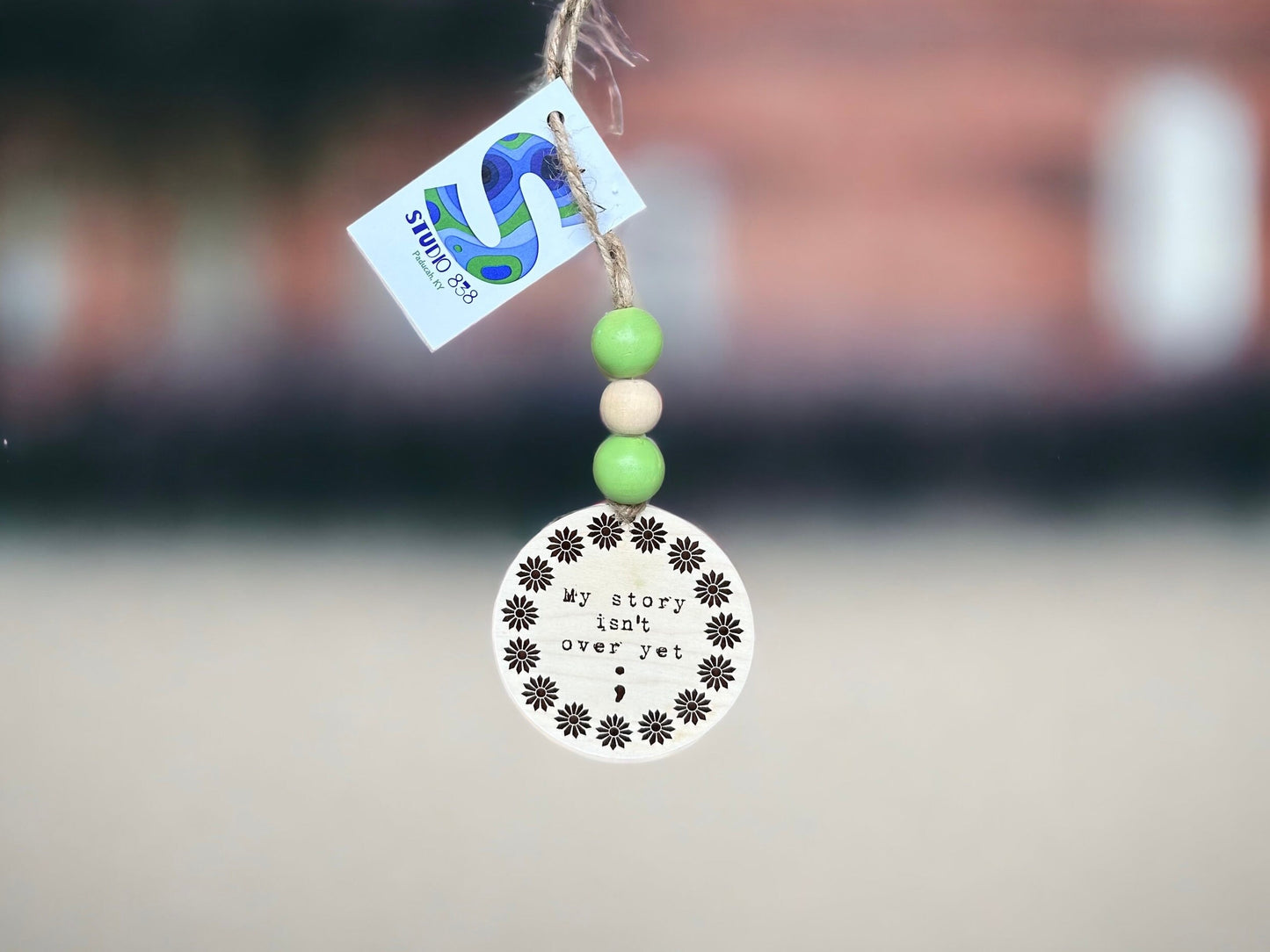 My story isn’t over yet rear view mirror car charm SVG cut file digital download only. Glowforge. Laser engraving.