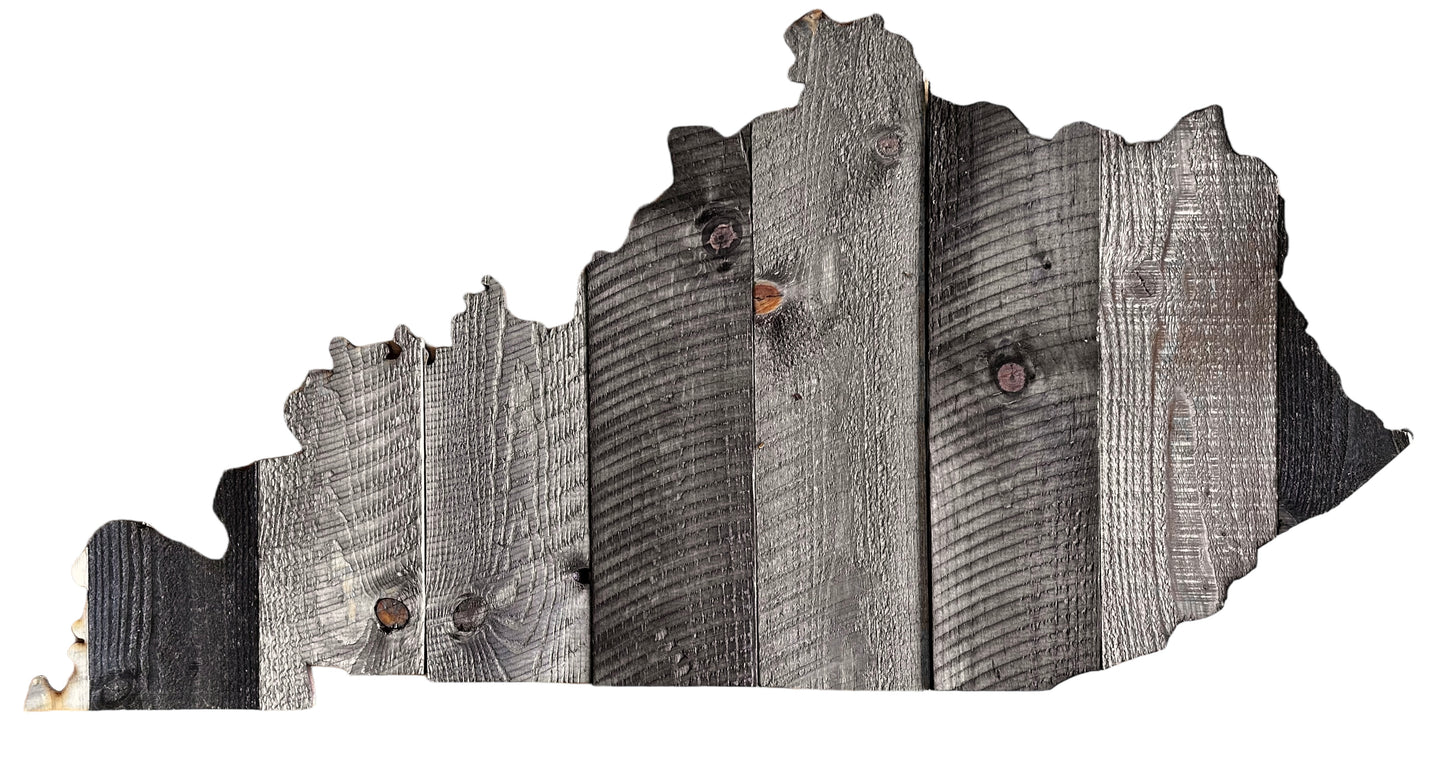 Kentucky barn wood wall hanging