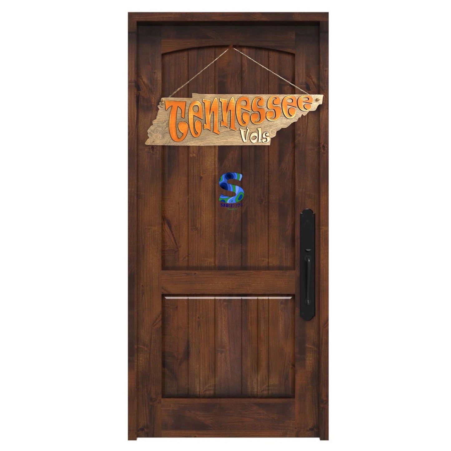 UT University of Tennessee Vols Volunteers basketball football state shaped sign. Choose door hanger or table top sign (with easel)