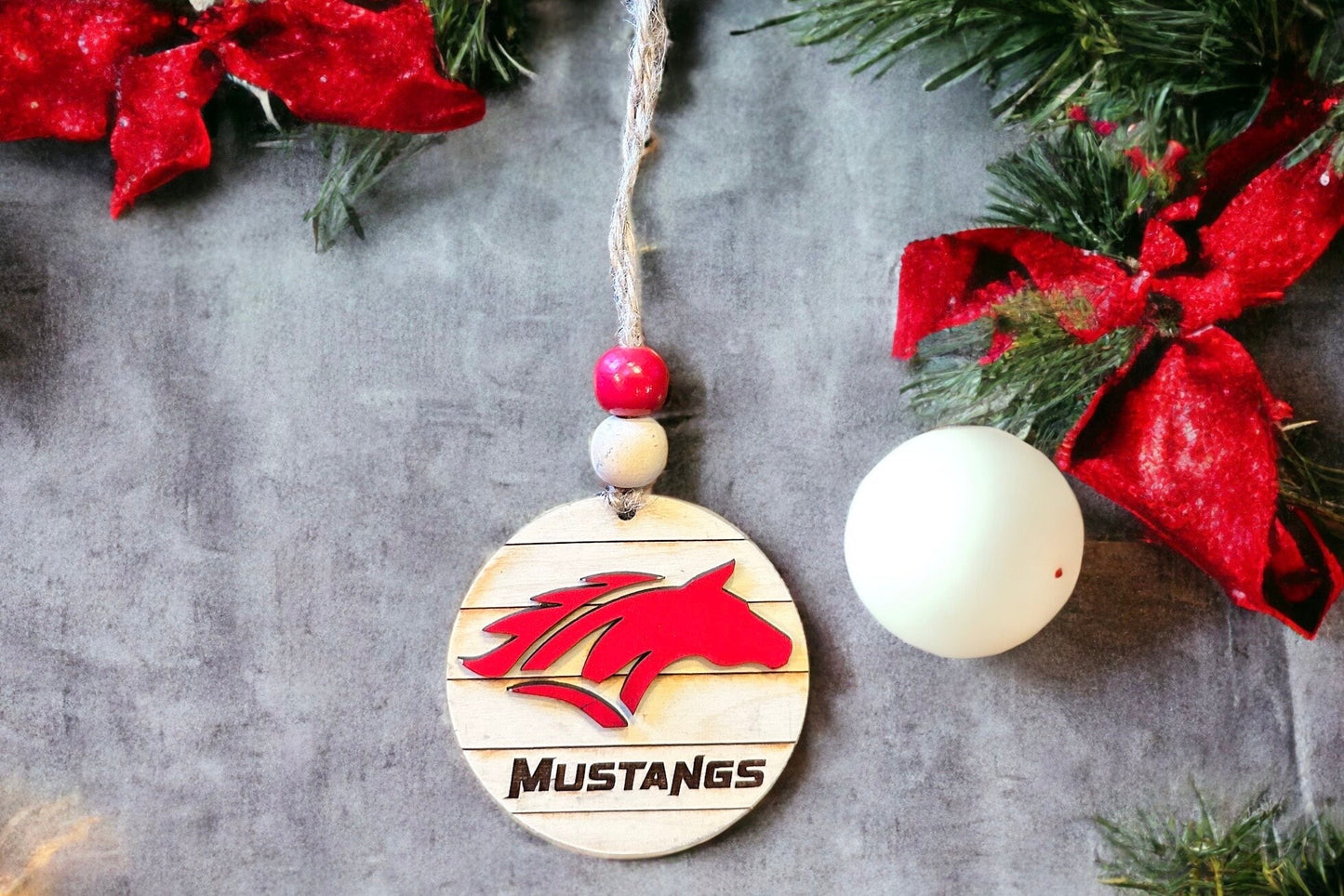 Local School ornaments.  Free customization. Paducah Tilghman, McCracken Co. Marshall Co. Mayfield, Graves County.