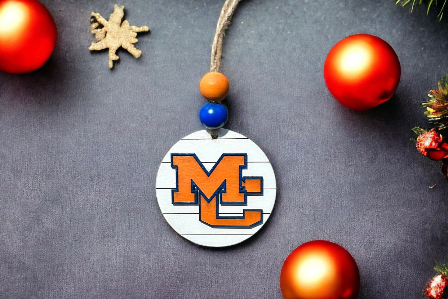 Local School ornaments.  Free customization. Paducah Tilghman, McCracken Co. Marshall Co. Mayfield, Graves County.