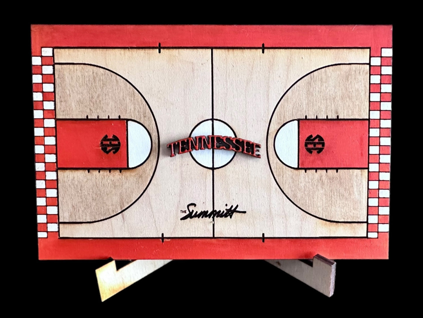 University of Tennessee volunteers basketball themed tiered tray set. Vols decor set.